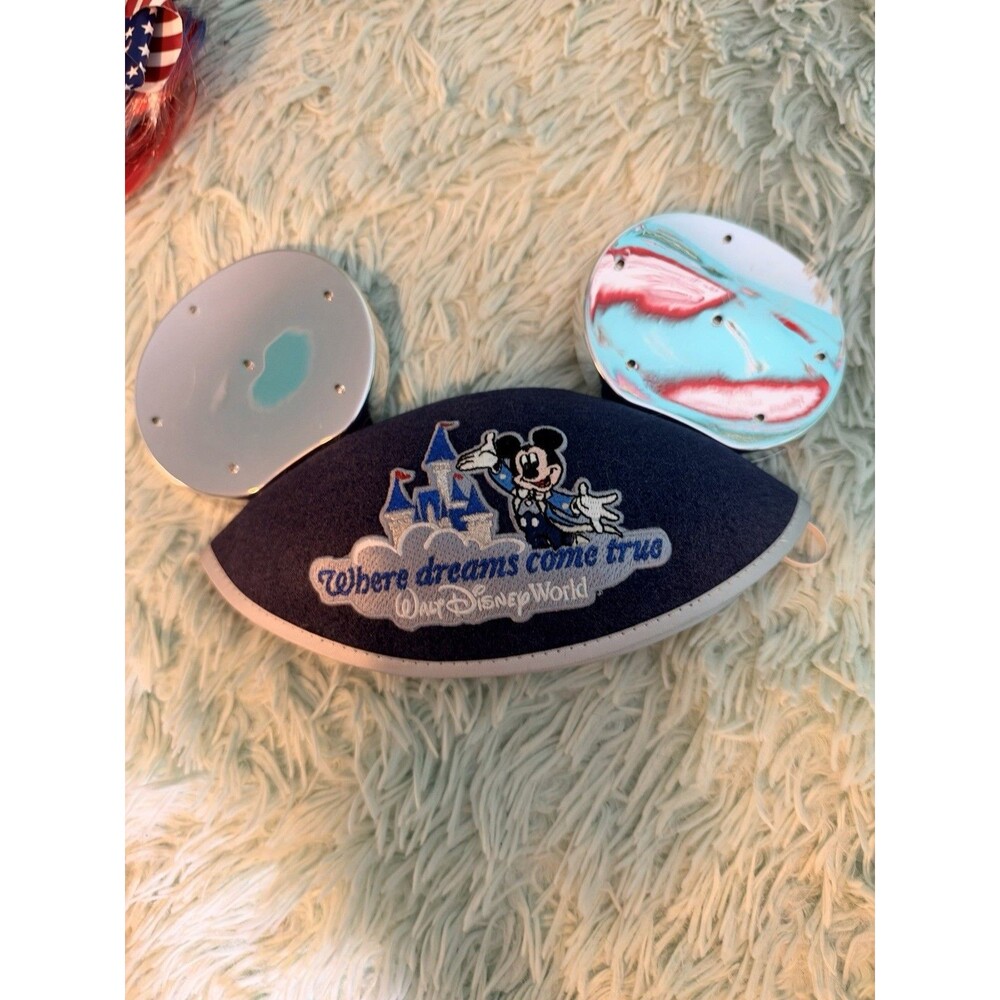Vintage Disneyland Light Up Where Dreams Come True Mickey Mouse Ears Hat, Adult